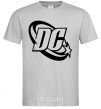 Men's T-Shirt DC logo black grey фото