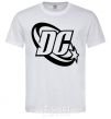 Men's T-Shirt DC logo black White фото