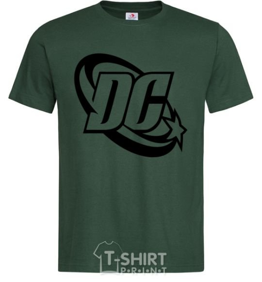 Men's T-Shirt DC logo black bottle-green фото