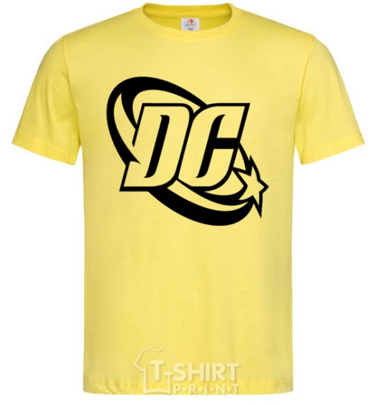 Men's T-Shirt DC logo black cornsilk фото