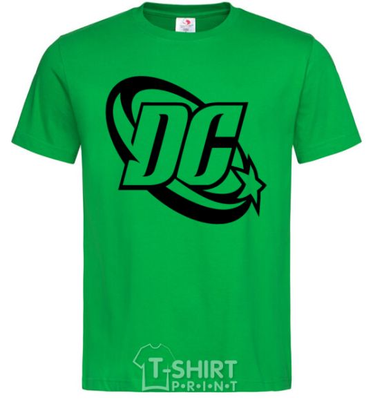 Men's T-Shirt DC logo black kelly-green фото