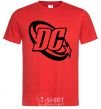Men's T-Shirt DC logo black red фото