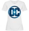 Women's T-shirt DC logo fullcolour White фото