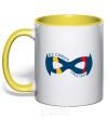 Mug with a colored handle DC comics since 1934 yellow фото