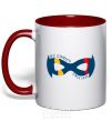 Mug with a colored handle DC comics since 1934 red фото