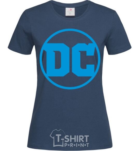 Women's T-shirt DC blue navy-blue фото