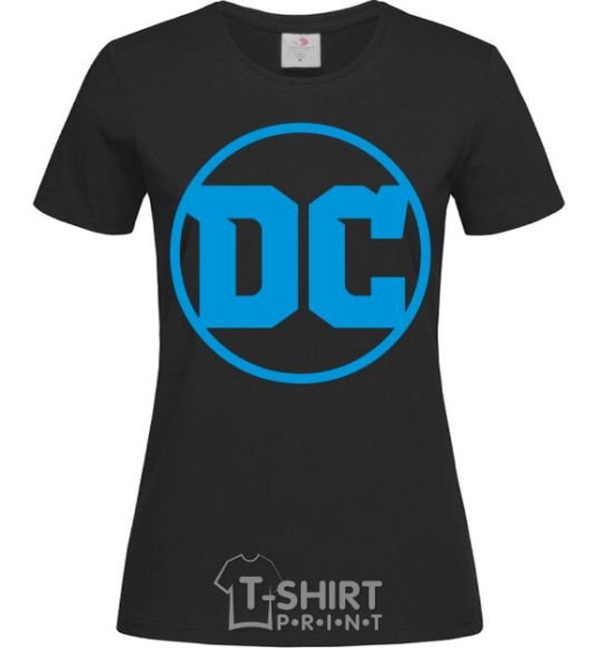 Женская футболка DC голубой Черный фото