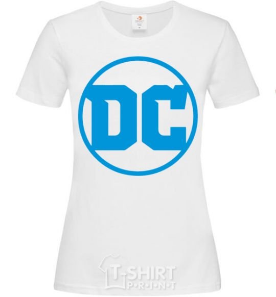Women's T-shirt DC blue White фото