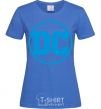 Женская футболка DC голубой Ярко-синий фото