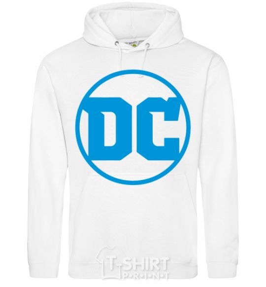 Men`s hoodie DC blue White фото