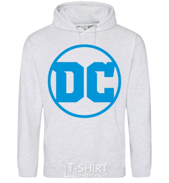 Men`s hoodie DC blue sport-grey фото