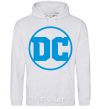 Men`s hoodie DC blue sport-grey фото