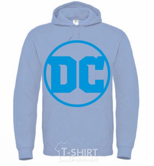 Men`s hoodie DC blue sky-blue фото