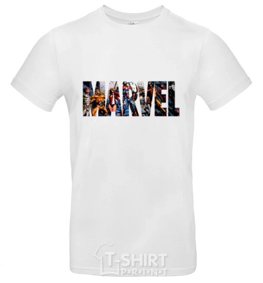 Мужская футболка Marvel bright logo Белый фото