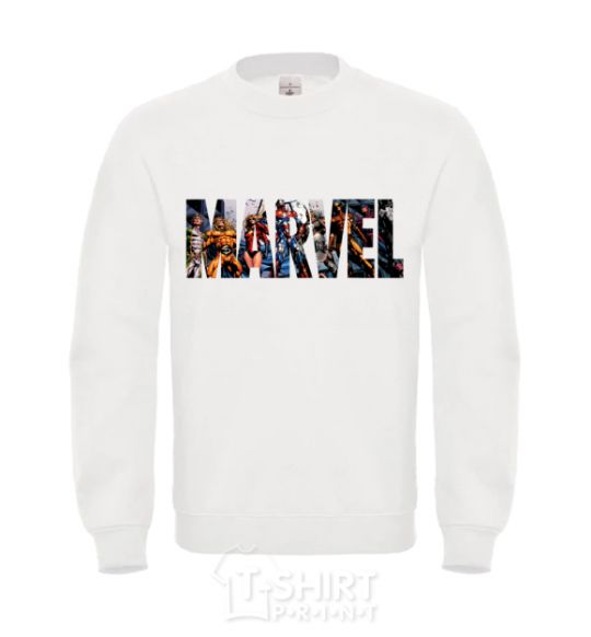 Свитшот Marvel bright logo Белый фото