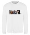 Свитшот Marvel bright logo Белый фото