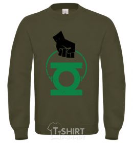 Sweatshirt A hand holding a green lantern sand фото