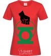 Women's T-shirt A hand holding a green lantern red фото