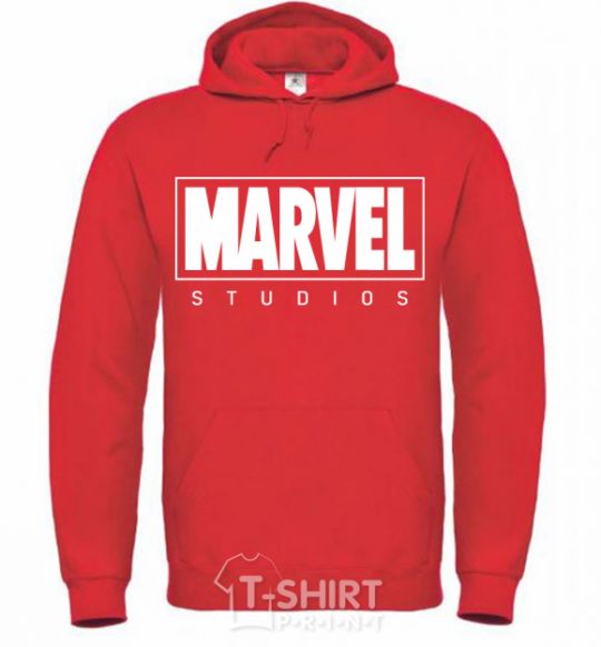 Men`s hoodie Marvel studios bright-red фото