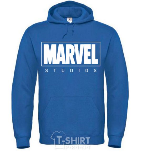 Men`s hoodie Marvel studios royal фото