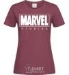 Женская футболка Marvel studios Бордовый фото