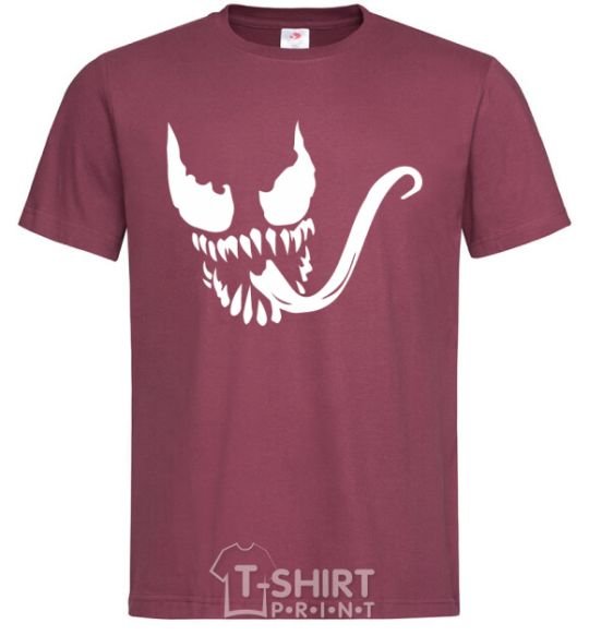 Men's T-Shirt The Face of Venom burgundy фото