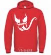 Men`s hoodie The Face of Venom bright-red фото