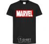 Kids T-shirt Marvel logo red white black фото