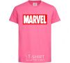 Детская футболка Marvel logo red white Ярко-розовый фото