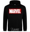 Men`s hoodie Marvel logo red white black фото