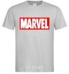 Men's T-Shirt Marvel logo red white grey фото