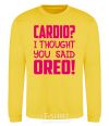 Sweatshirt I thought you said oreo yellow фото