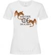 Women's T-shirt Mother of dragons full colour White фото