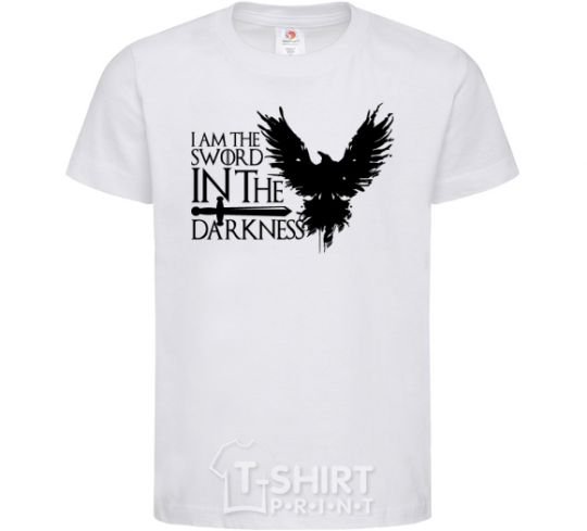 Kids T-shirt I'm the sword in the darkness White фото