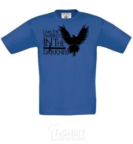 Kids T-shirt I'm the sword in the darkness royal-blue фото