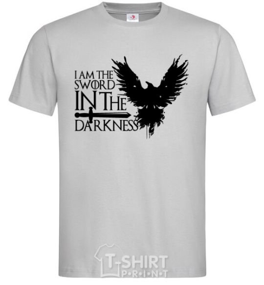 Men's T-Shirt I'm the sword in the darkness grey фото