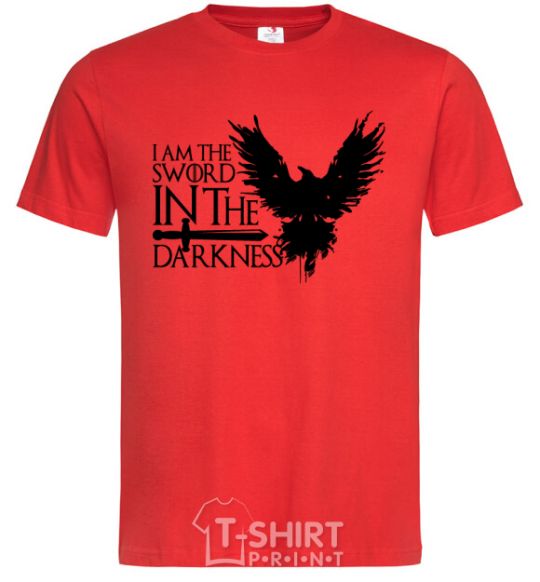 Men's T-Shirt I'm the sword in the darkness red фото