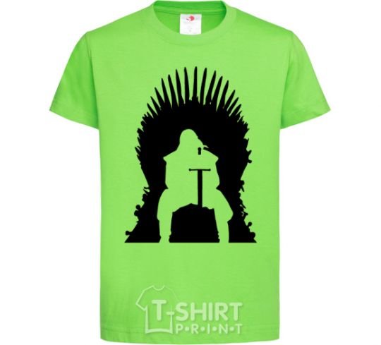 Kids T-shirt Jon Snow orchid-green фото