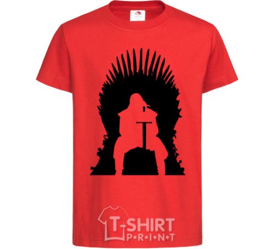 Kids T-shirt Jon Snow red фото