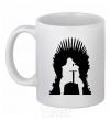 Ceramic mug Jon Snow White фото