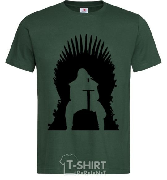 Мужская футболка Jon Snow Темно-зеленый фото