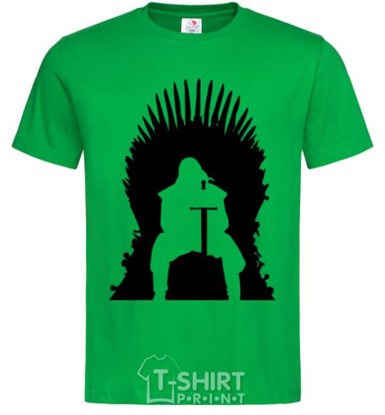 Мужская футболка Jon Snow Зеленый фото