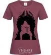 Women's T-shirt Jon Snow burgundy фото