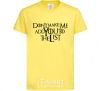 Kids T-shirt Don't make me add you to the list cornsilk фото