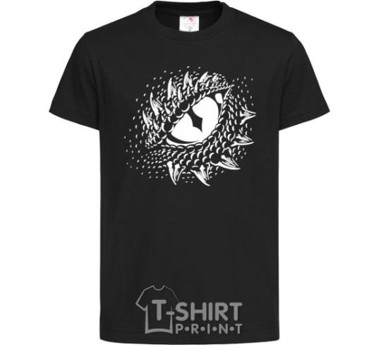 Kids T-shirt Eye of the dragon black фото