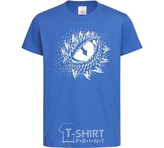 Kids T-shirt Eye of the dragon royal-blue фото