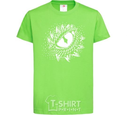 Kids T-shirt Eye of the dragon orchid-green фото