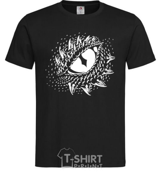 Мужская футболка Глаз дракона Черный фото