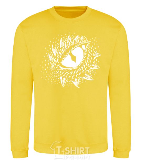 Sweatshirt Eye of the dragon yellow фото