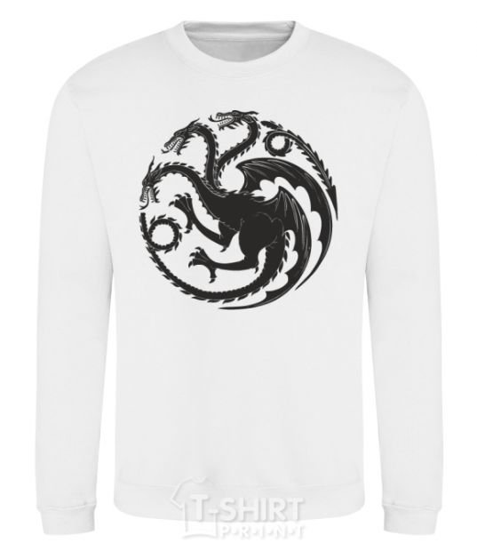 Sweatshirt The Targaryen coat of arms White фото